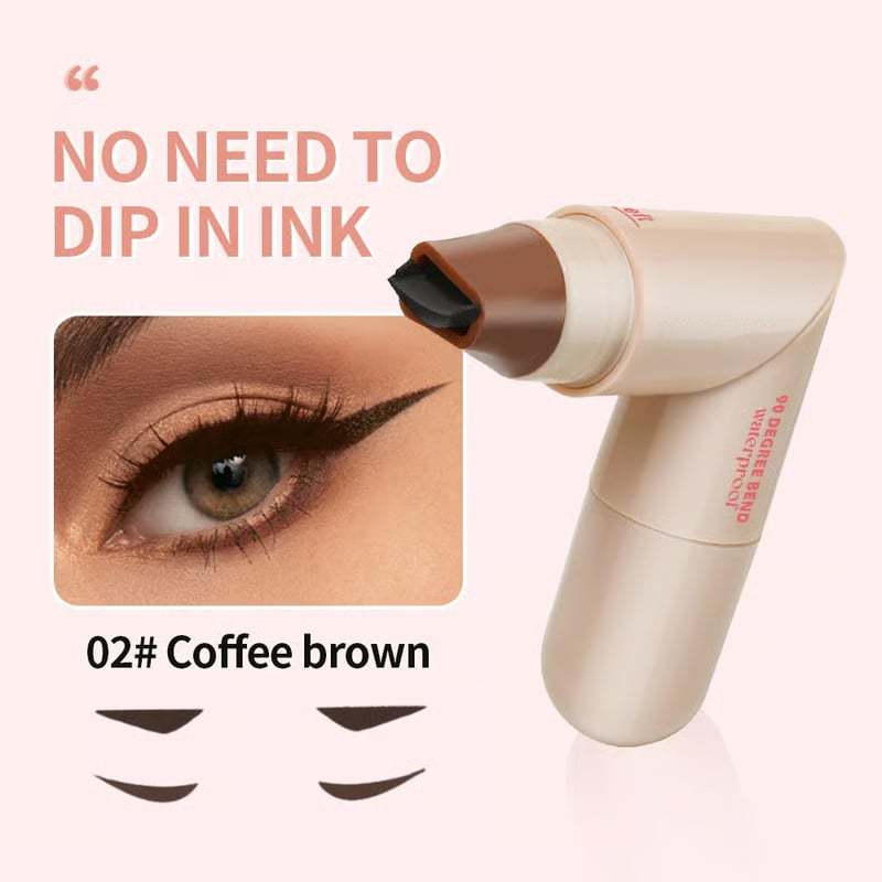 🍂 💰Rotating waterproof winged eyeliner stamp pen-Quick dry smudge pr