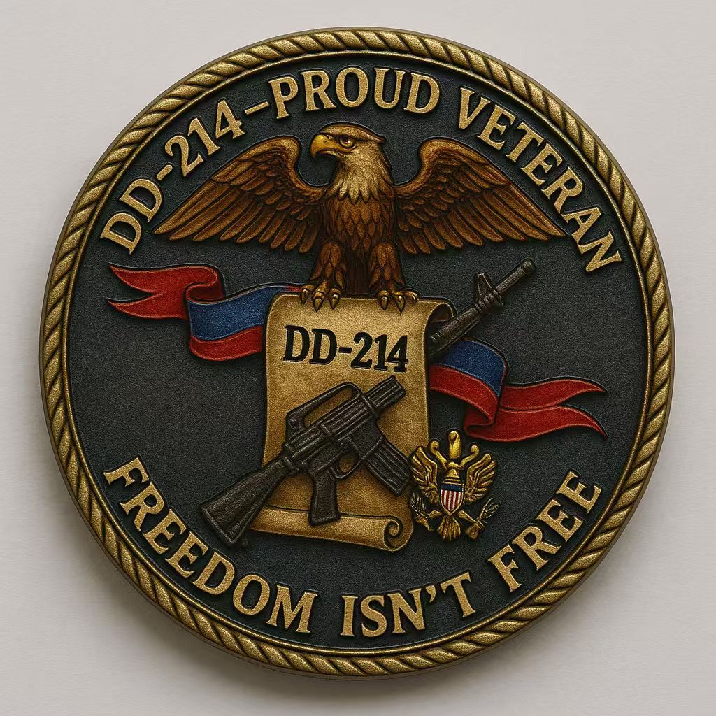 🏆Flash Sale 60% OFF🔥🇺🇸 NOT DEAD YET / DD-214 Veteran Commemorative Coin