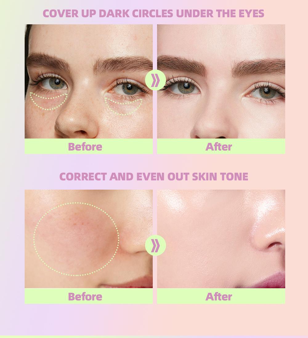 Three-Color Protective Isolation Cream with SPF 50 Coverage, Brightening & Oil-Control Moisturizer for Color Correction, Waterproof & Sweatproof Makeup Base Three-Color Protective Isolation Cream with SPF 50 Coverage, Brightening & Oil-Control Moisturizer for Color Correction, Waterproof & Sweatproof Makeup Base