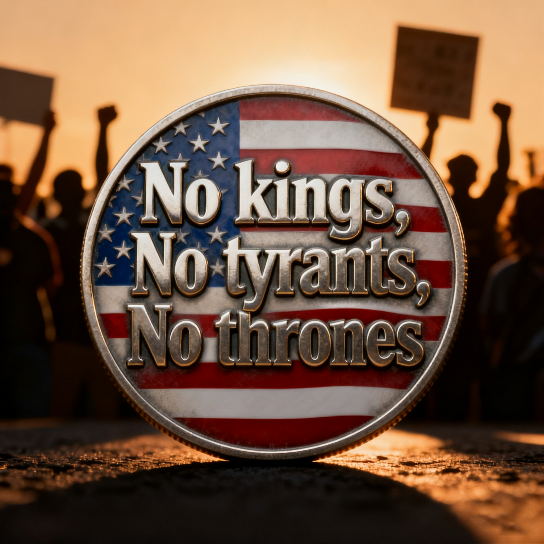 🇺🇸 No Kings. No Tyrants. No Thrones. — The Spirit of 1776, Forged in Metal