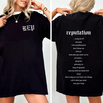 Reputation Album Song Graphic Tee