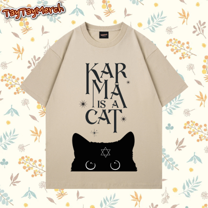 Karma Is A Cat Graphic Tee