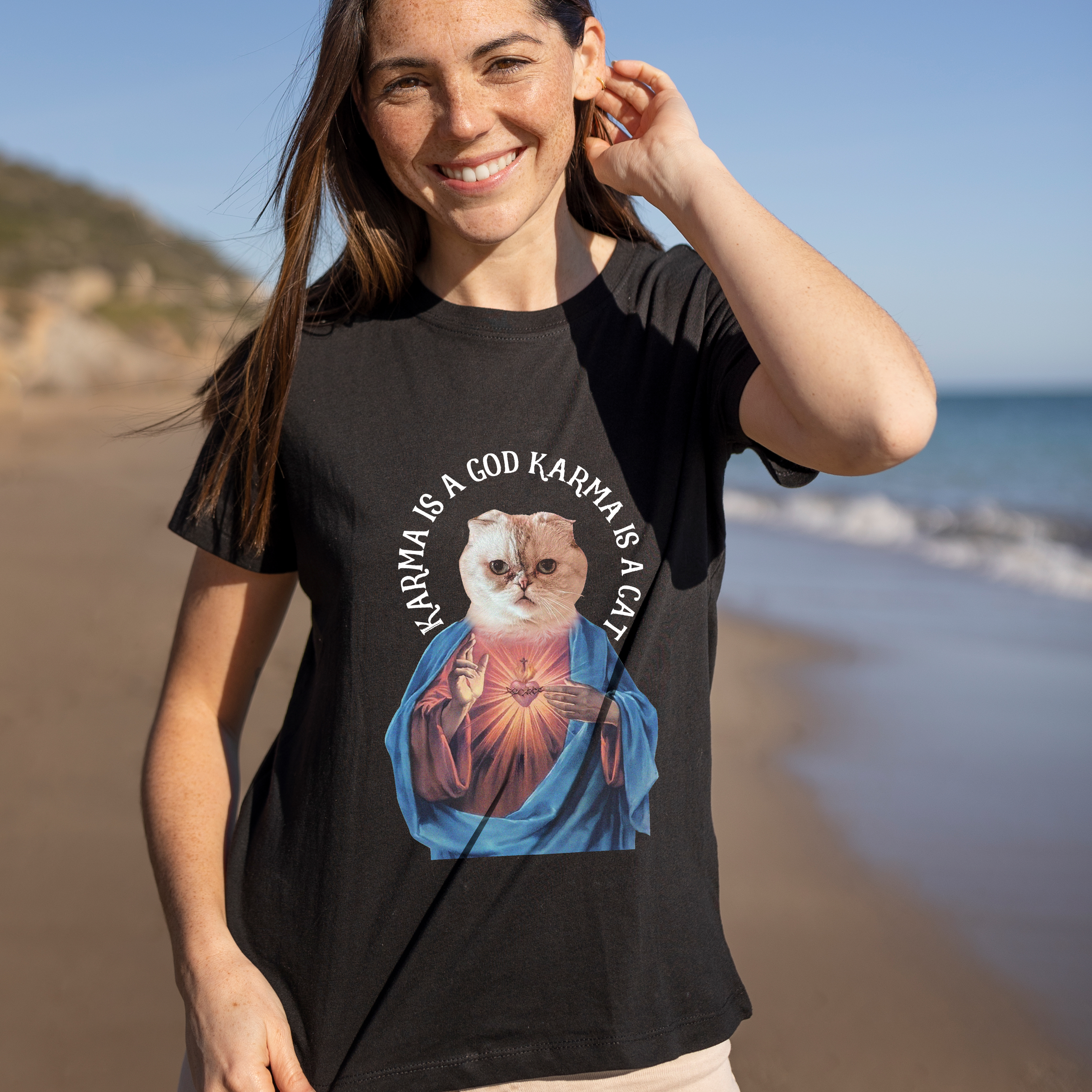 Karma Is A God Graphic Tee