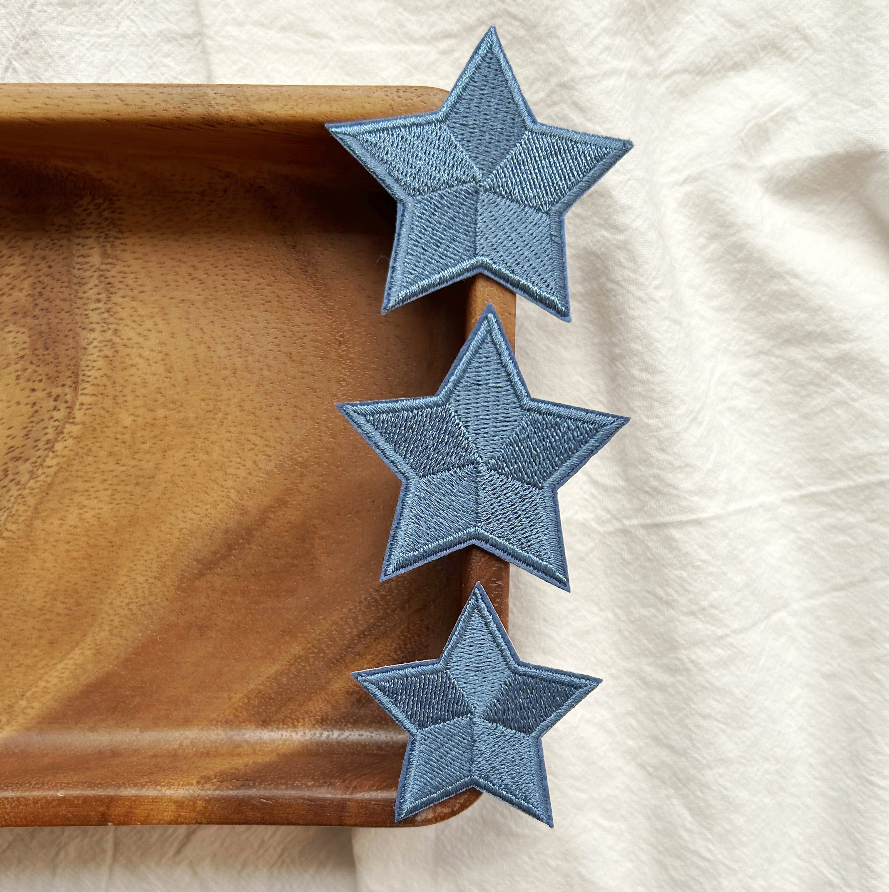 Blue Stars Patches 3Pcs