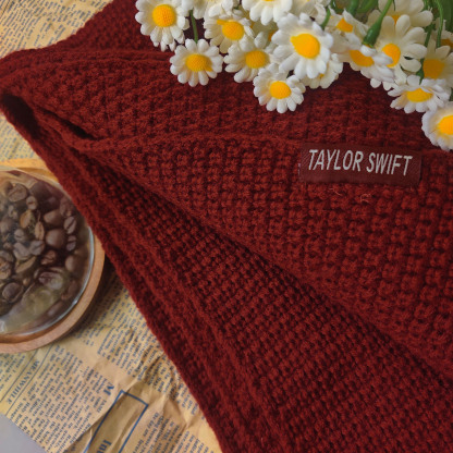 RED Inspired Tasseled Scarf