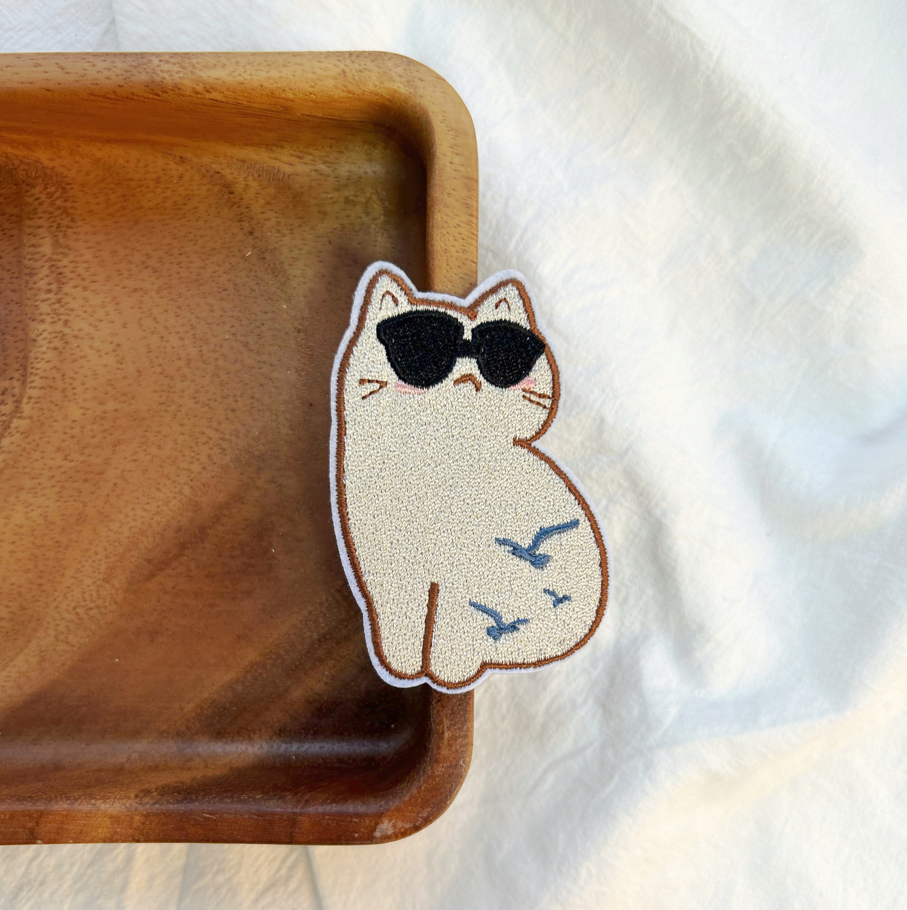 1989 Cream Cat Patch