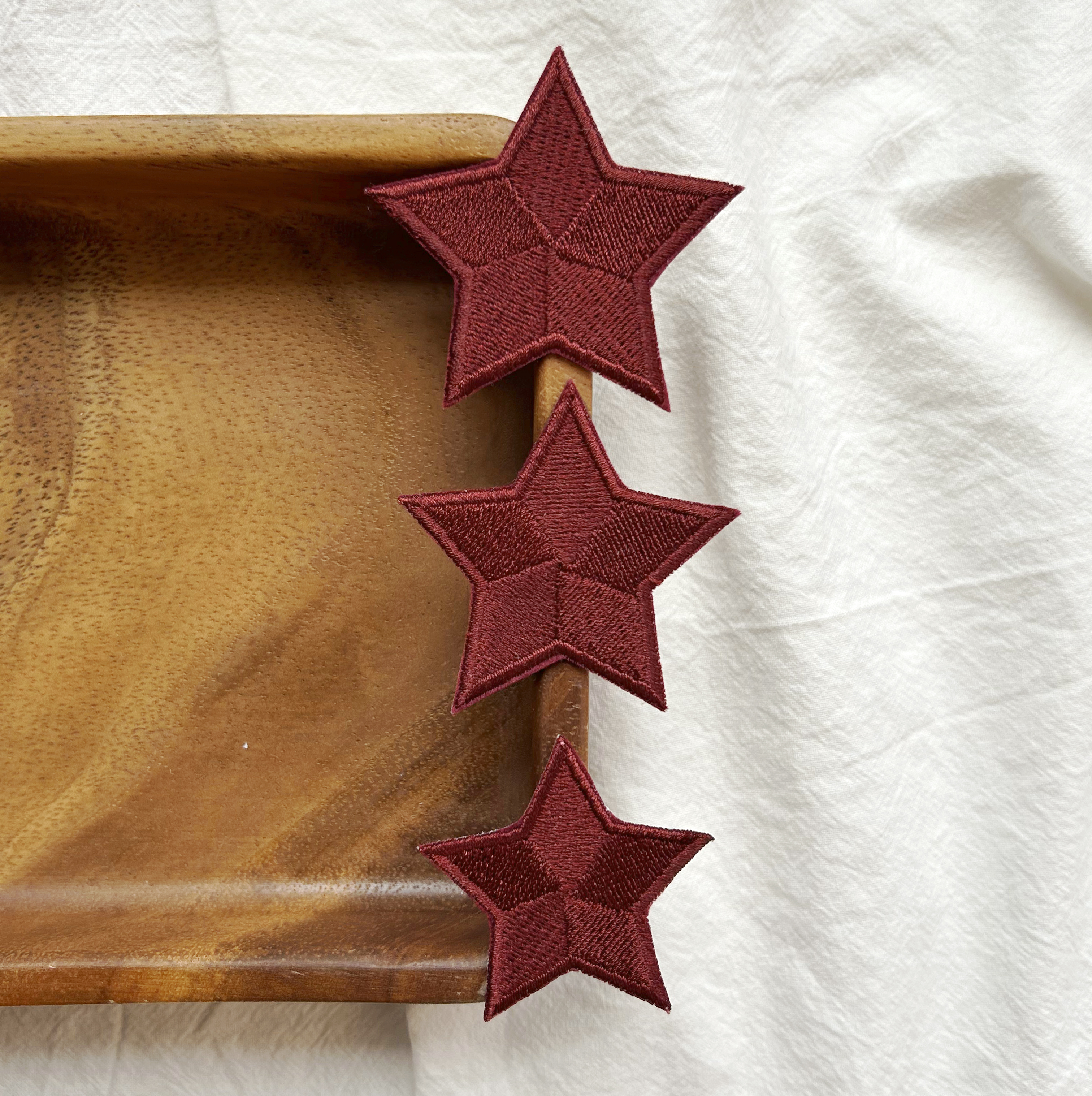 Red Stars Patches 3Pcs