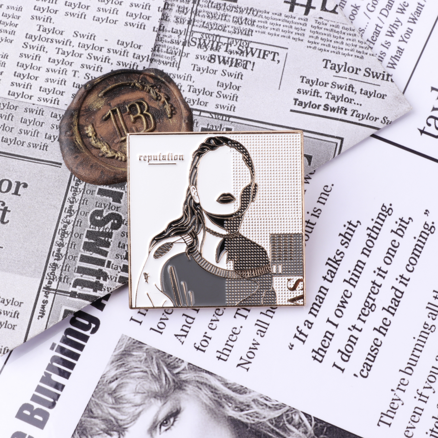 Reputation CD Cover Pin