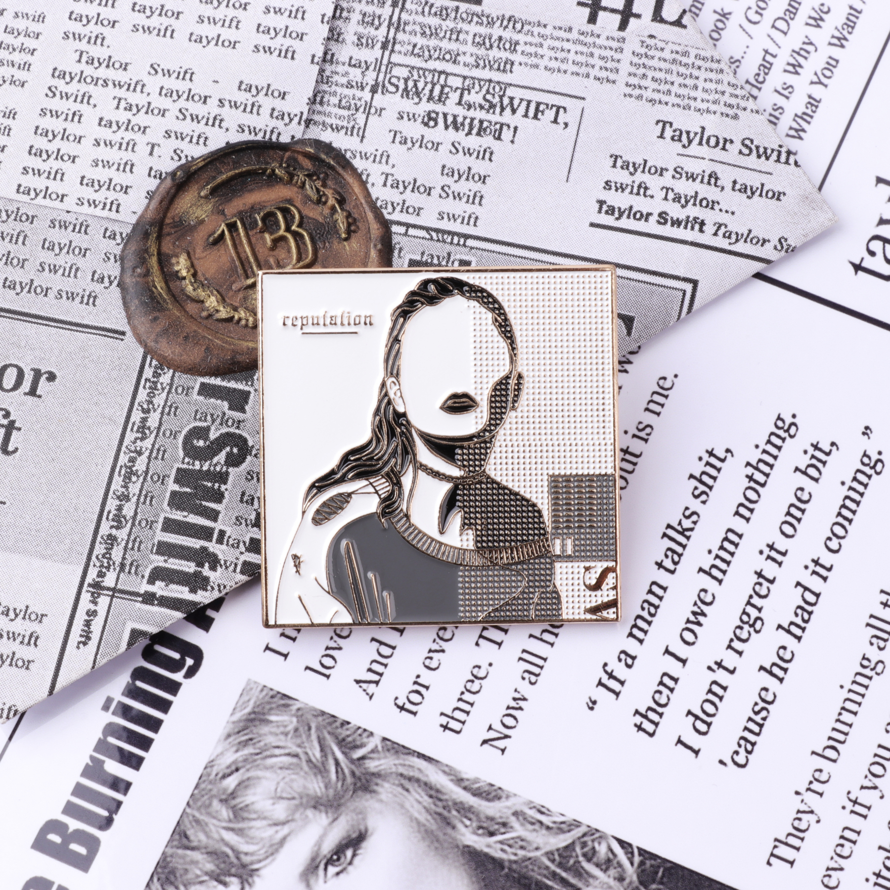 Reputation CD Cover Pin