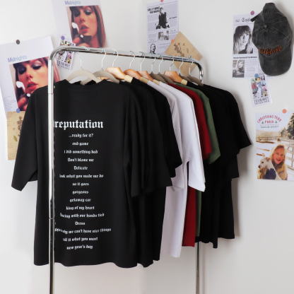 Reputation Album Song Graphic Tee