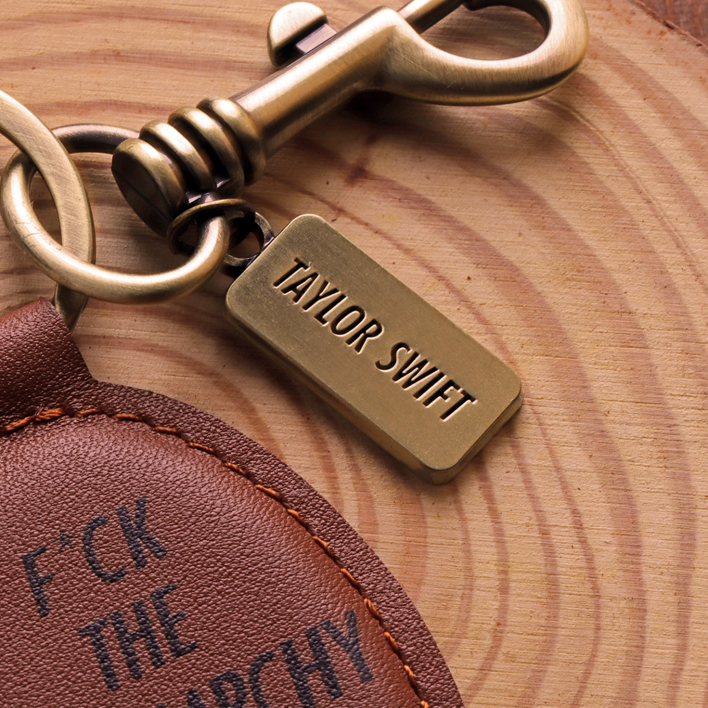 F*ck The Patriarchy Leather Keychain