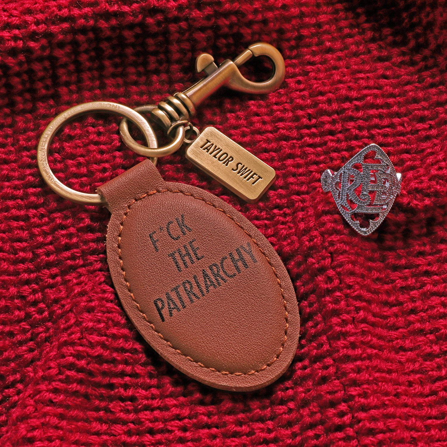 F*ck The Patriarchy Leather Keychain