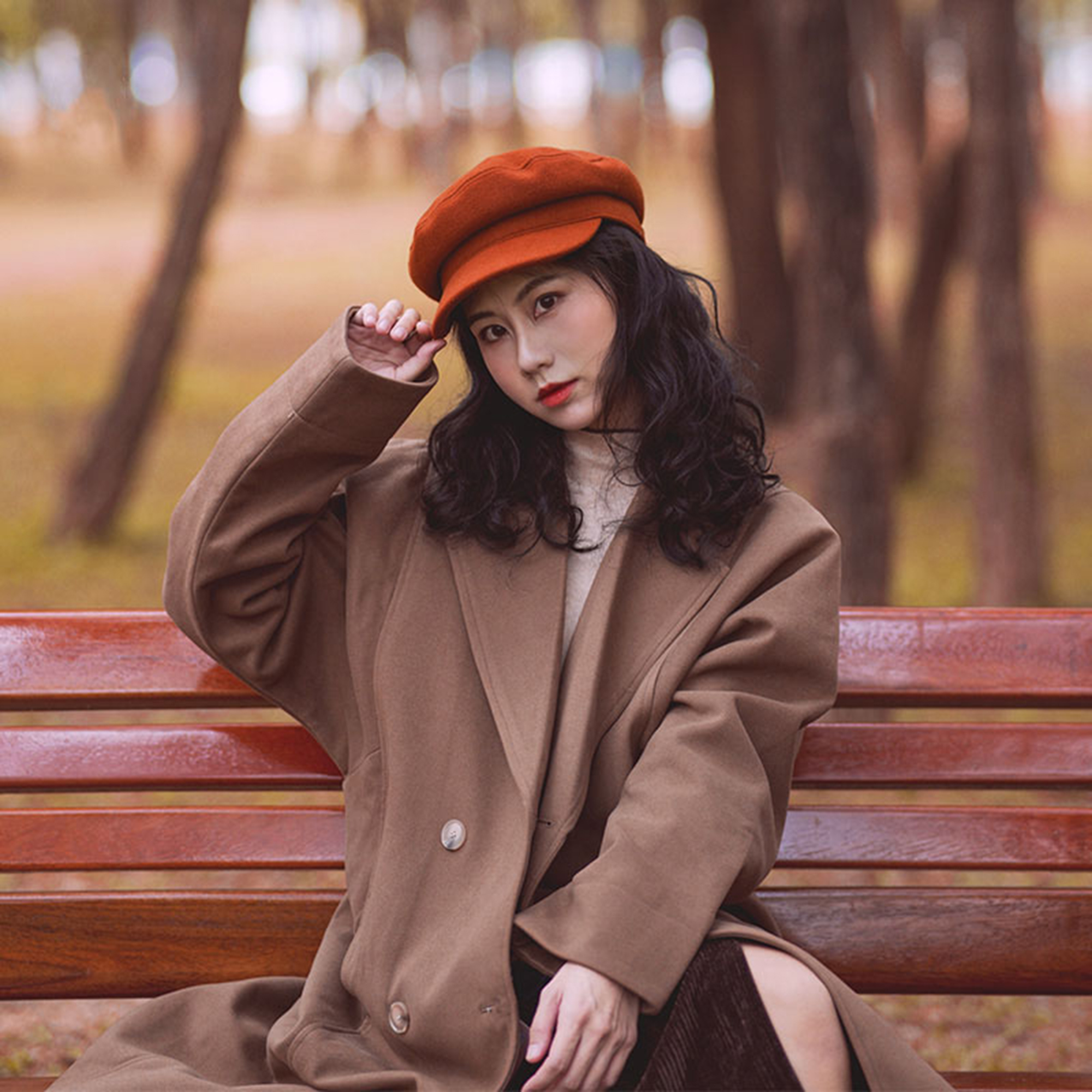 Red Taylor's Version Newsboy Cap