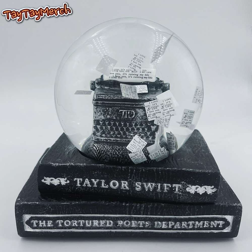 TTPD Typewriter Snow Globe