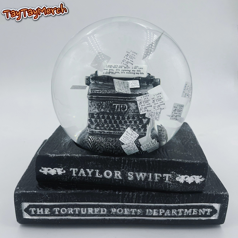 TTPD Typewriter Snow Globe