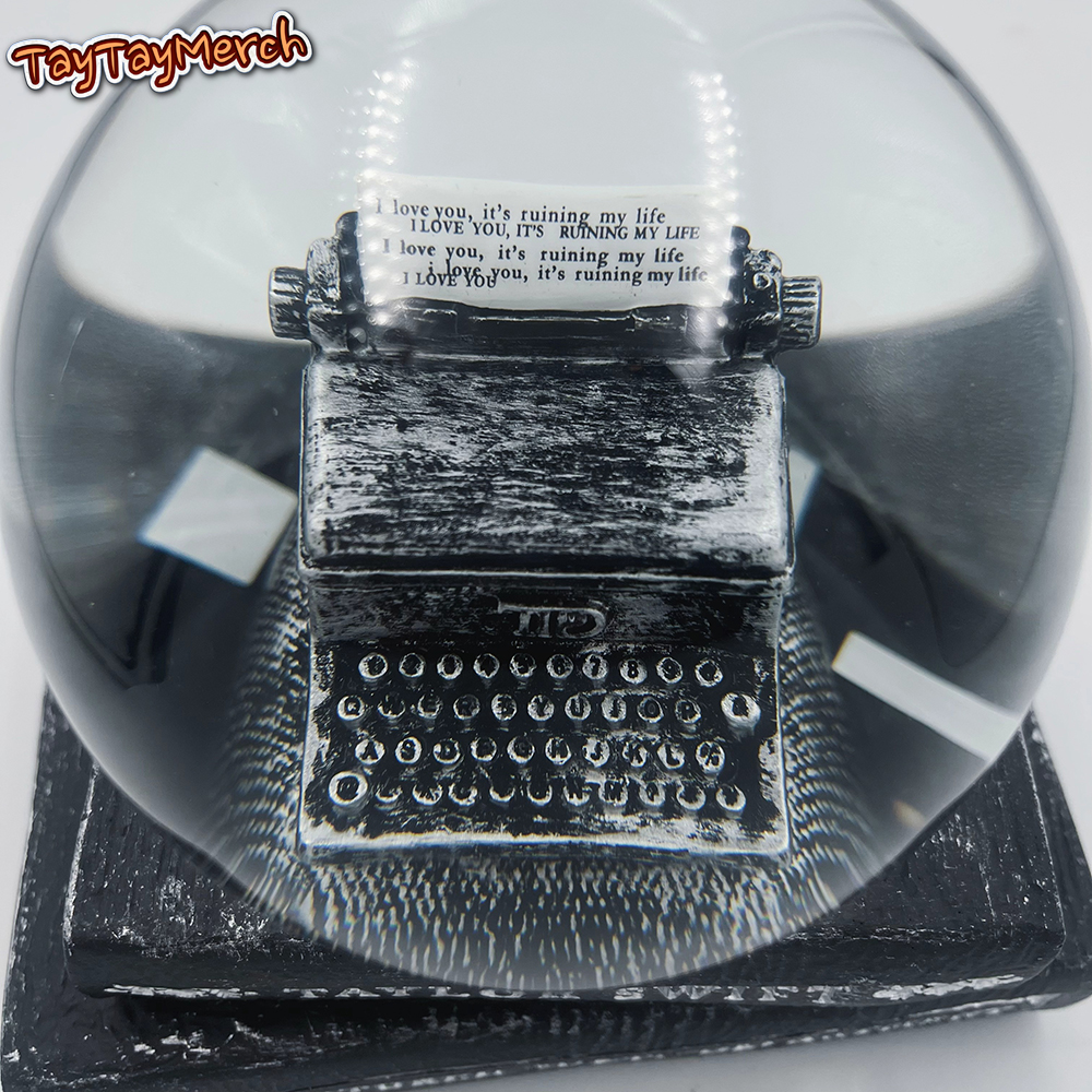 TTPD Typewriter Snow Globe