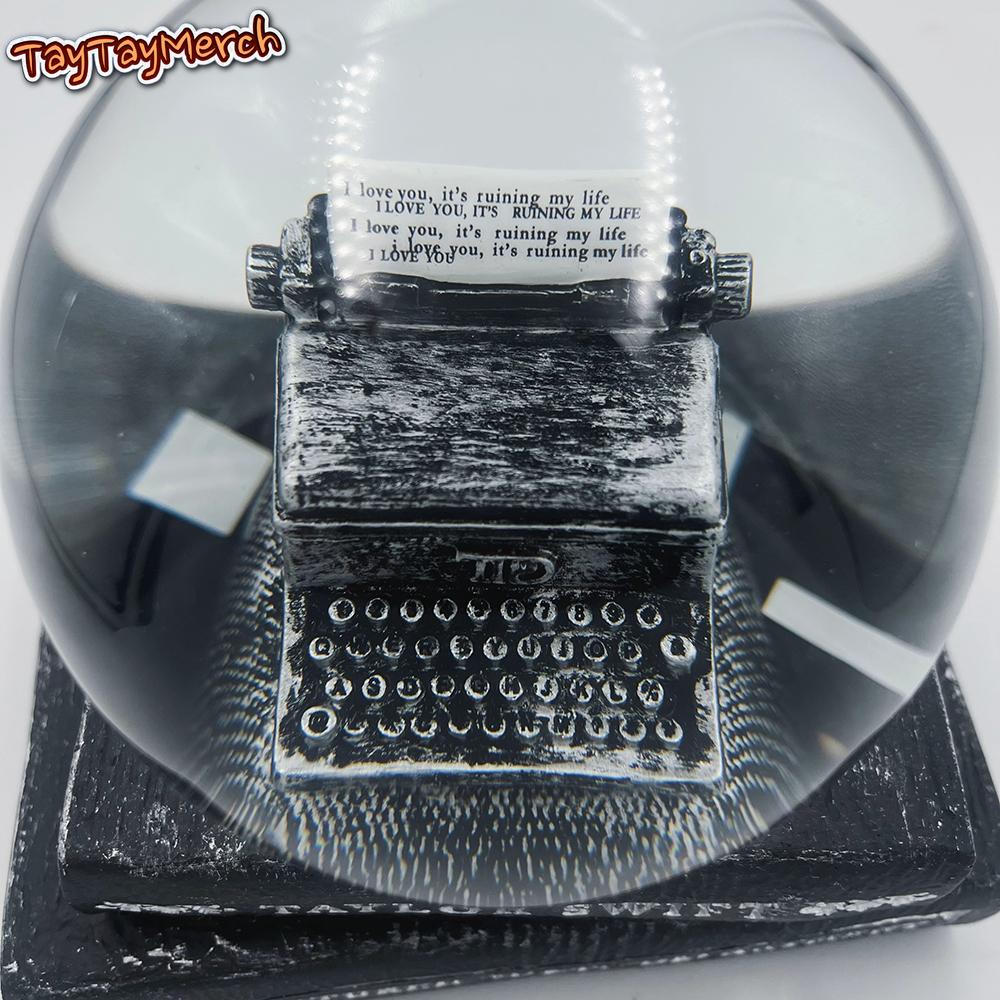 TTPD Typewriter Snow Globe