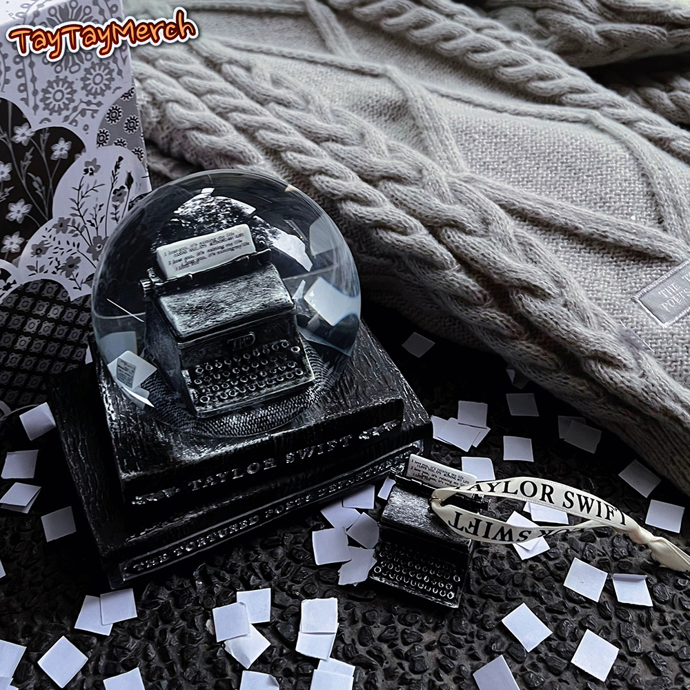 TTPD Typewriter Snow Globe