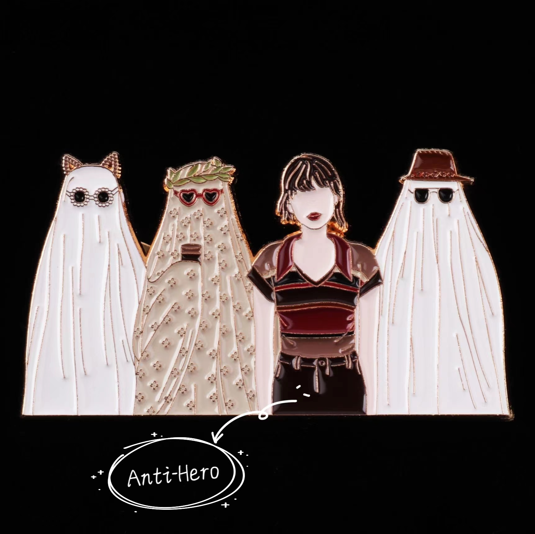 Anti-Hero Ghost Pin