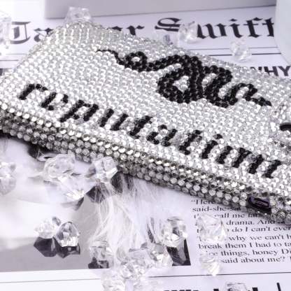 REP Snake Rhinestone Phone Case