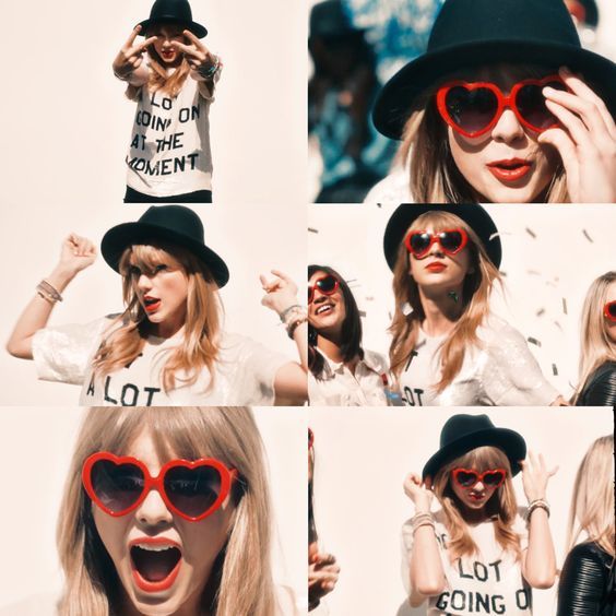 Red 22 Heart Glasses