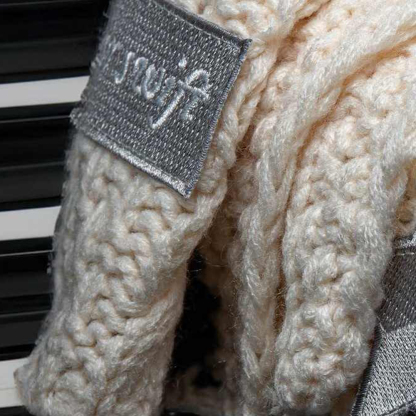 Folklore Inspired White Scarf