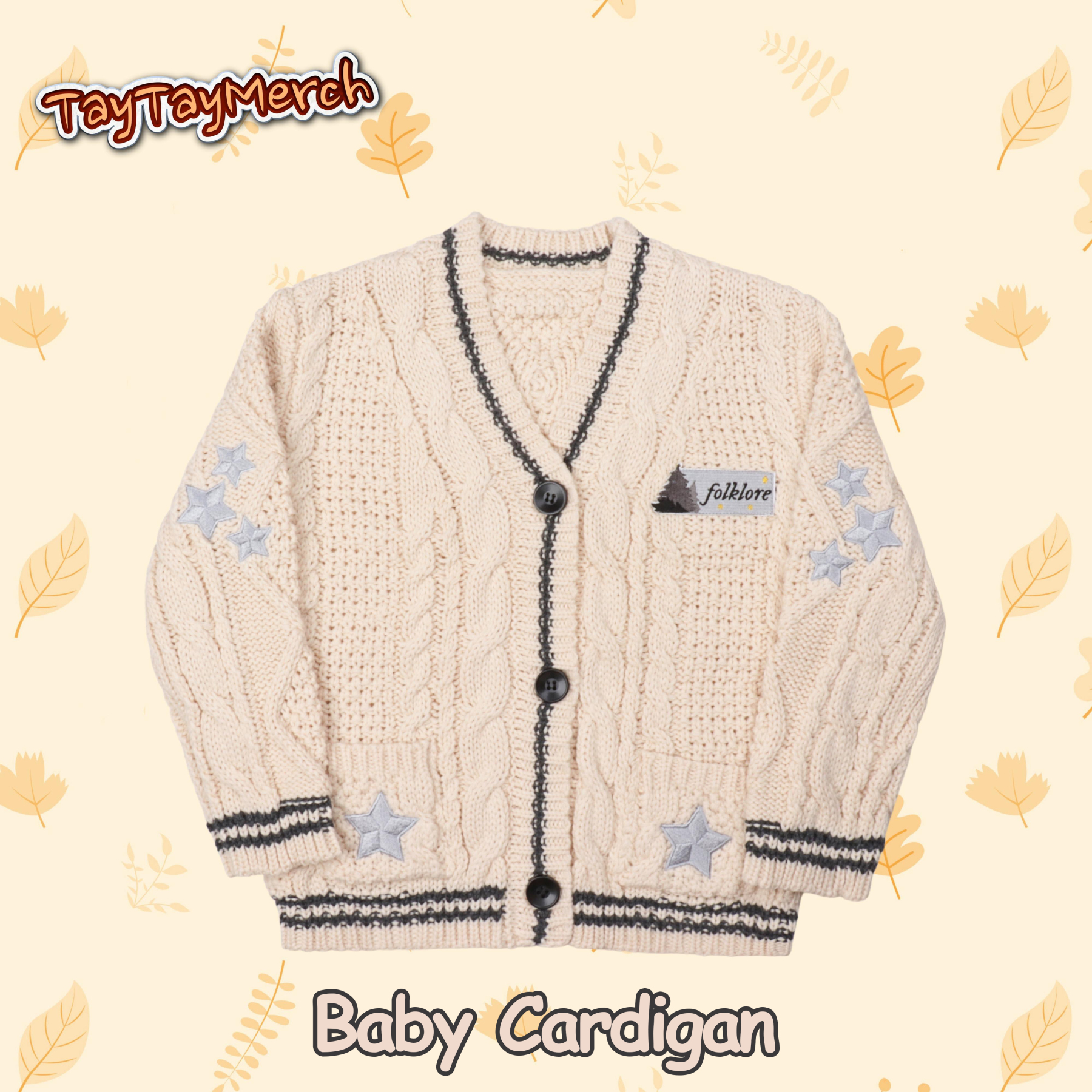 Folklore Baby Cream Cardigan