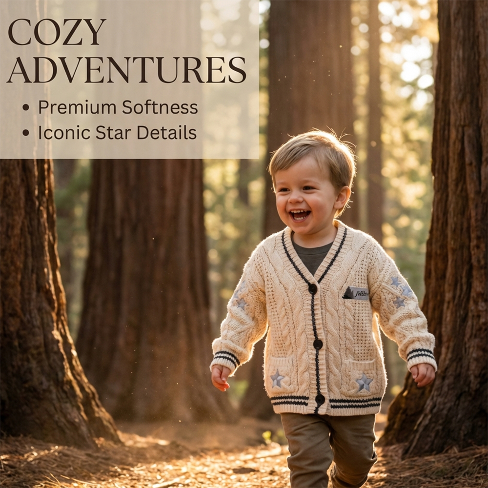 Folklore Baby Cream Cardigan