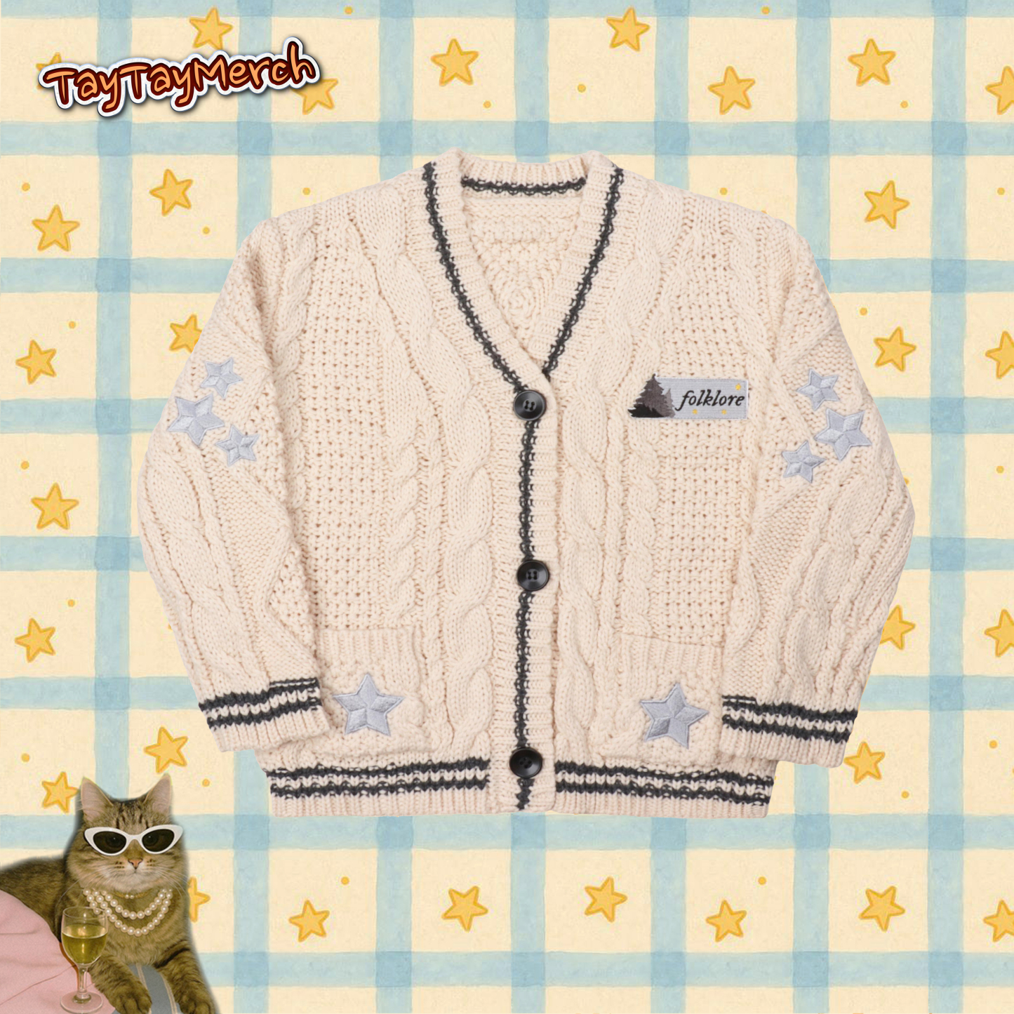 Folklore Baby Cream Cardigan