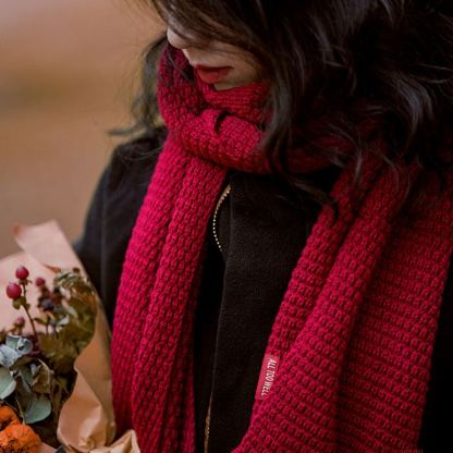RED Inspired Tasseled Scarf