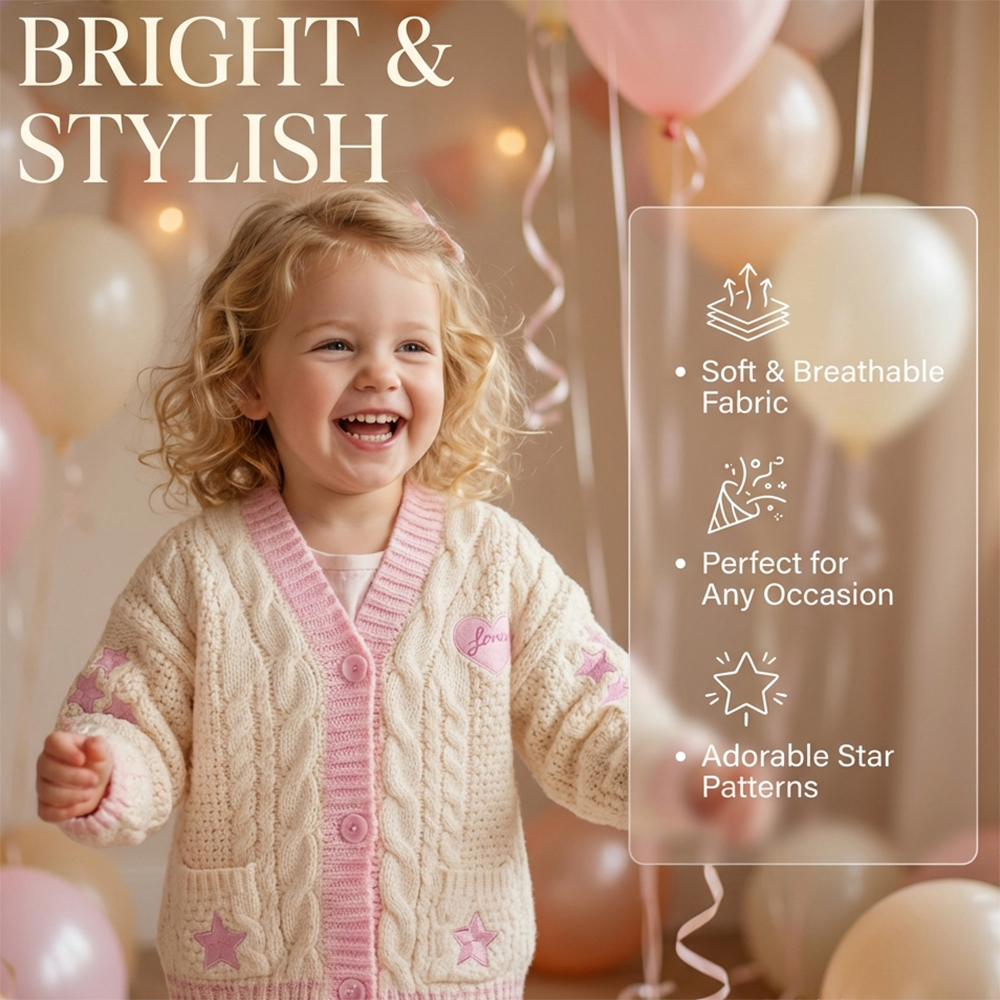 Lover Baby Cream Cardigan