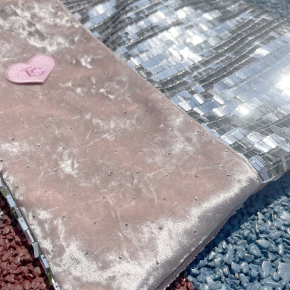 Lover Pink & Silver Sequin Tote Bag