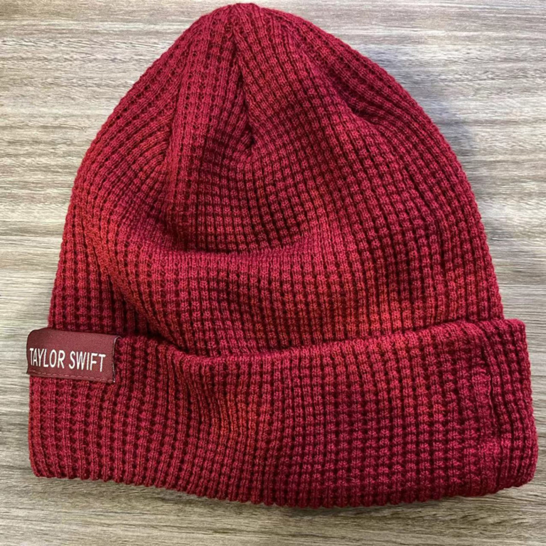 Red Knitting Beanie