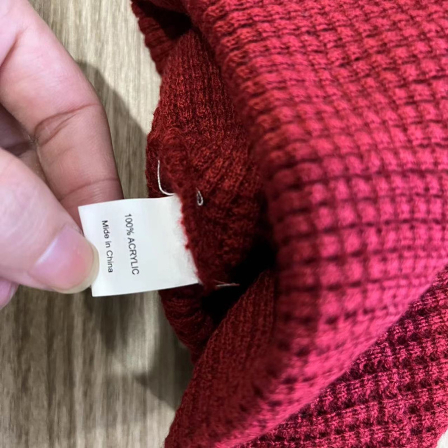 Red Knitting Beanie