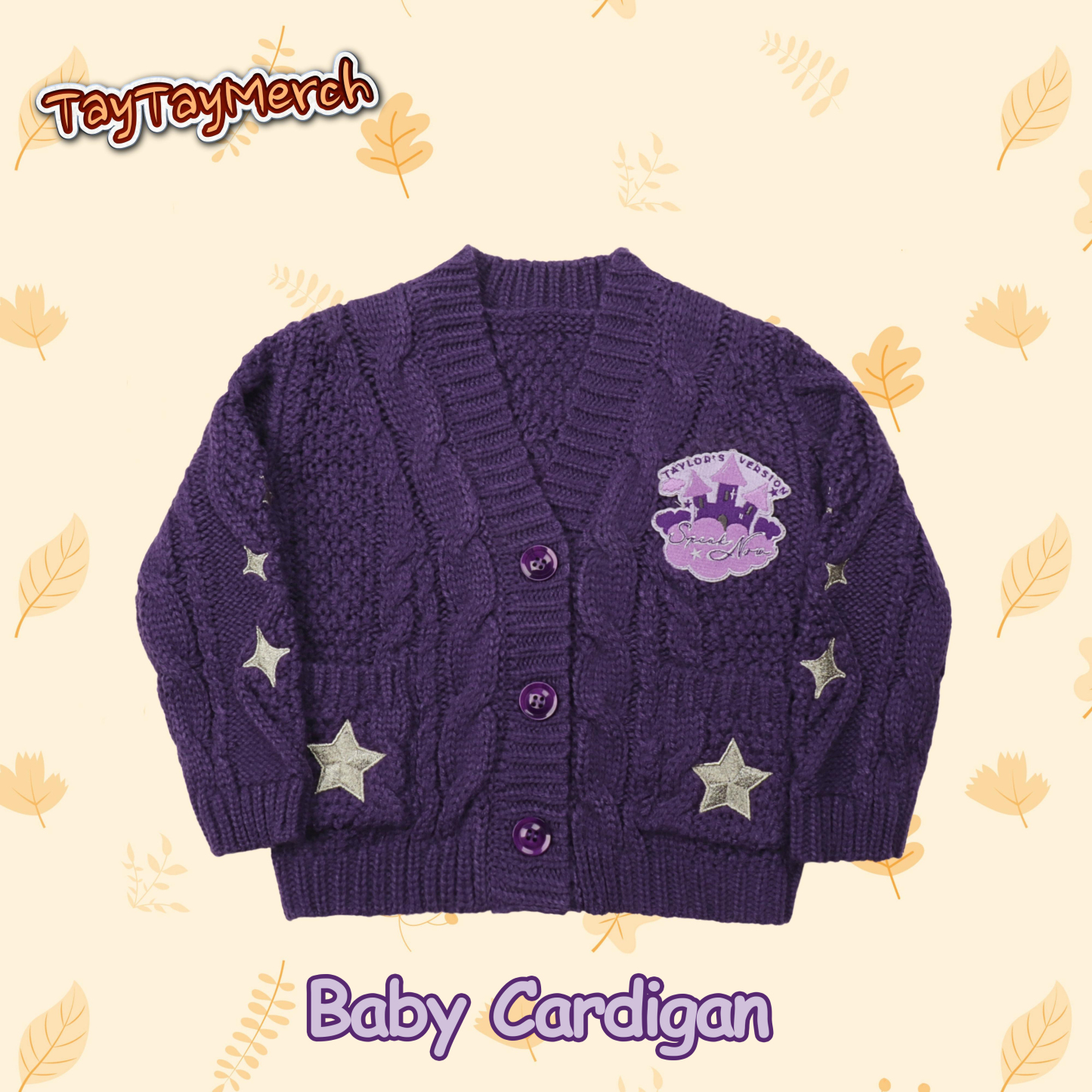 Speak Now Baby Purple Cardigan