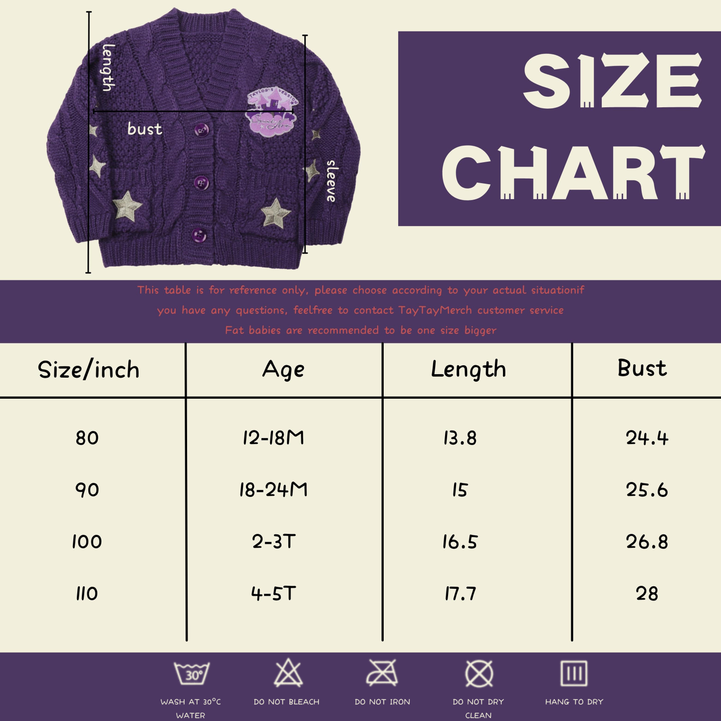 Speak Now Baby Purple Cardigan