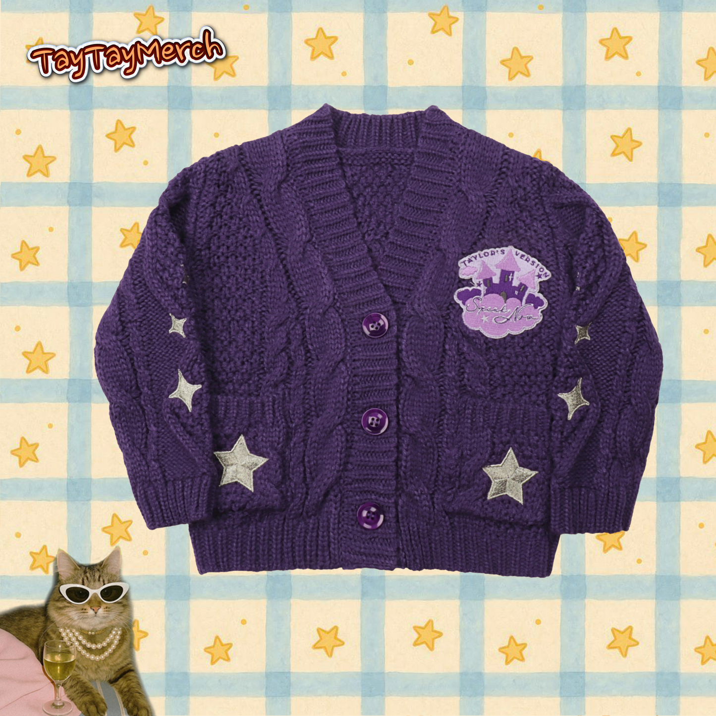 Speak Now Baby Purple Cardigan