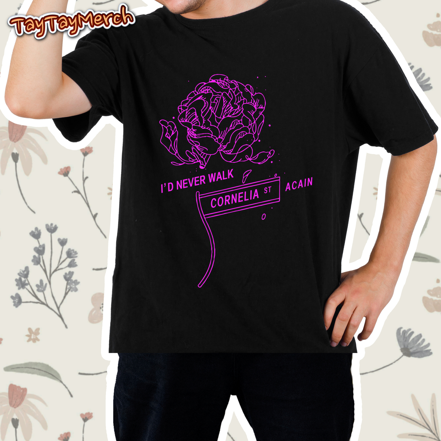 Cornelia Street Flower Graphic Tee