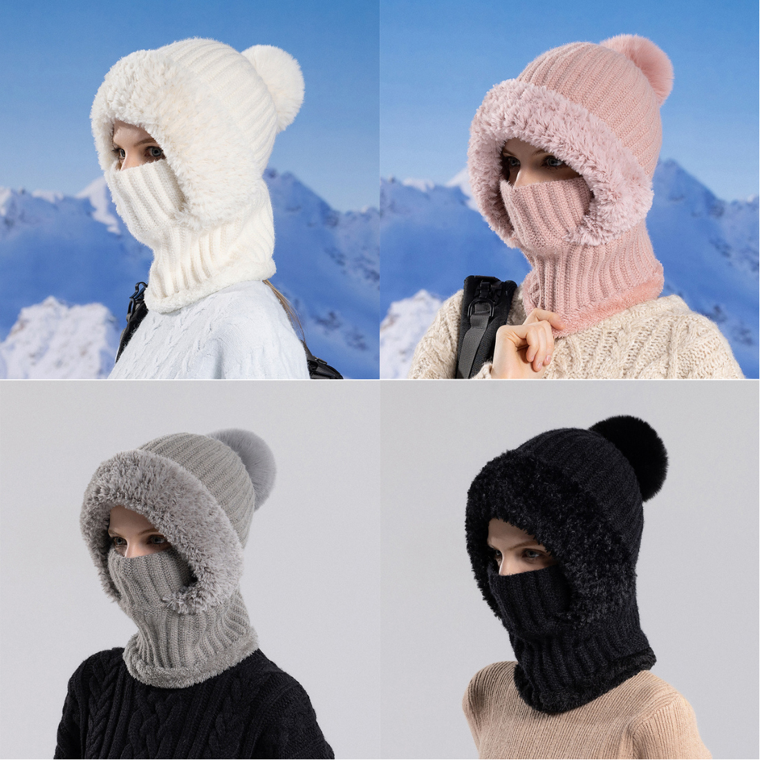 Women’s Knitted Hat In Autumn And Winter