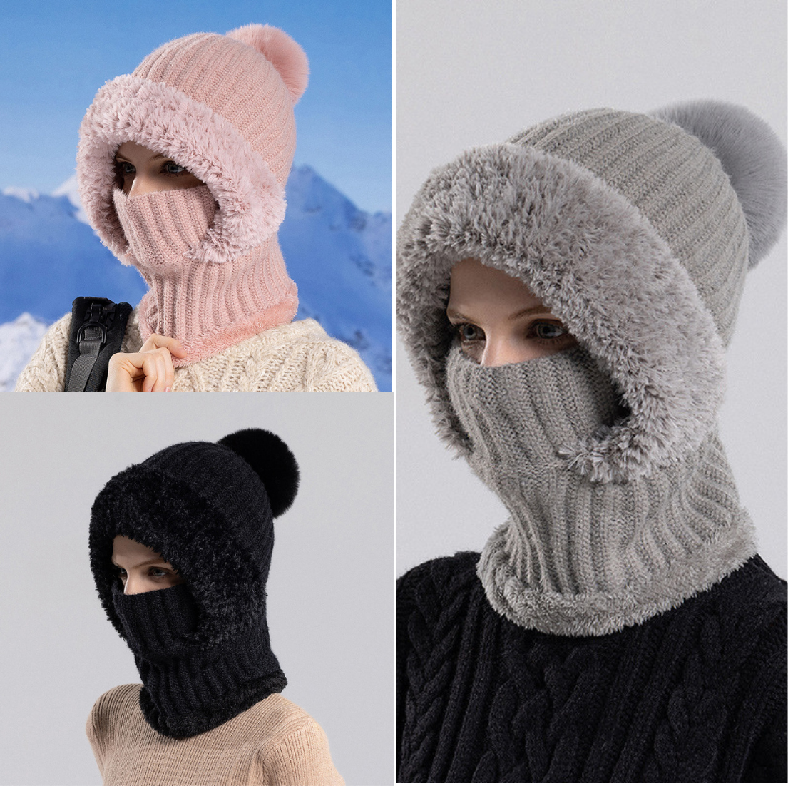 Women’s Knitted Hat In Autumn And Winter