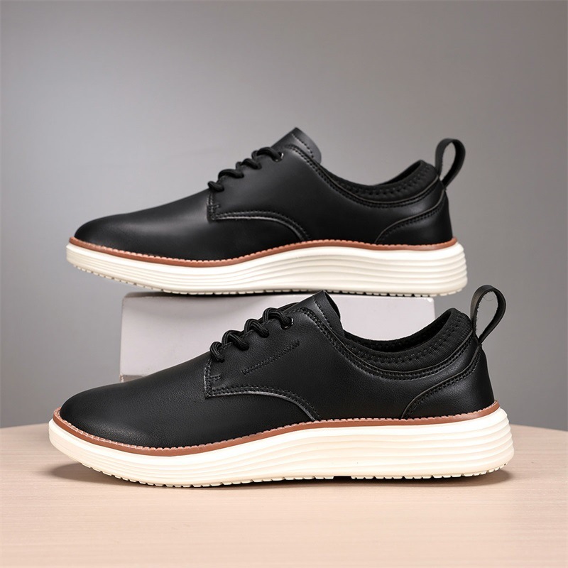 ⏰LAST DAY - 60% OFF🛒 Men’s Comfortable Lace-Up Brogue Sneakers – Ultra-Lightweight & Breathable Woven Upper, Arch Support, Wide-Toe Fit, Shock-Absorbing Sole for All-Day Comfort