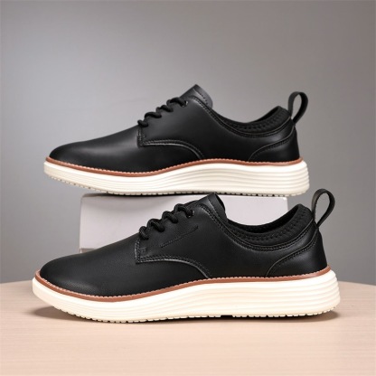 ⏰LAST DAY - 60% OFF🛒 Men’s Comfortable Lace-Up Brogue Sneakers – Ultra-Lightweight & Breathable Woven Upper, Arch Support, Wide-Toe Fit, Shock-Absorbing Sole for All-Day Comfort