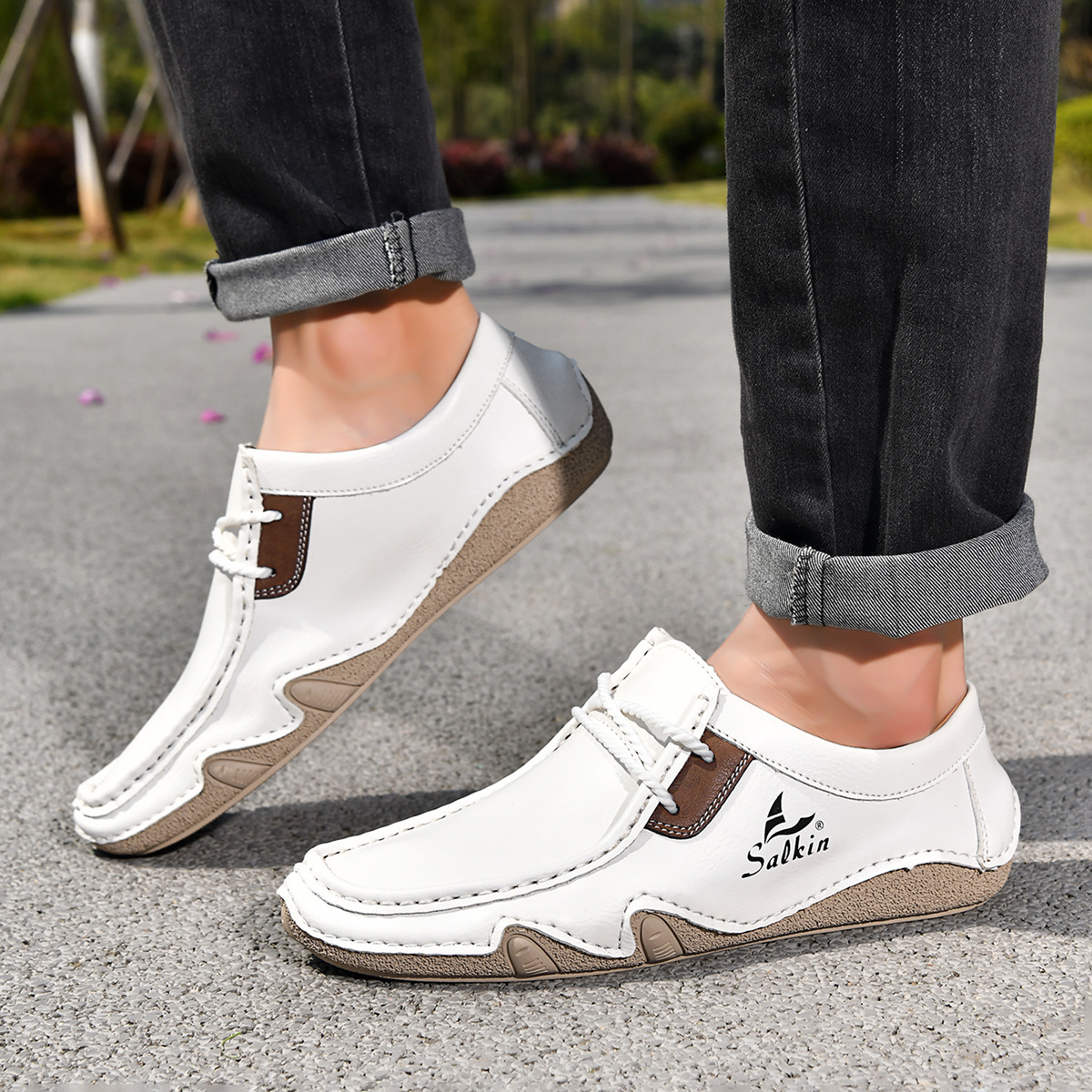 ✨ NEW ARRIVAL: 50% OFF | Men's Vintage Hand-Stitched Leather Driving Loafers