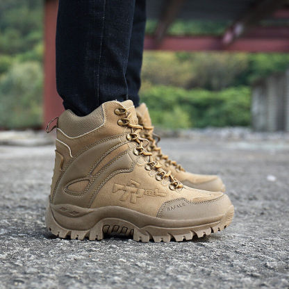 (🎄CHRISTMAS SPECIALS-70%OFF🎁) Men's Orthopedic Support Waterproof Combat Boots Lightweight Non-Slip Anti-Puncture Work Boots