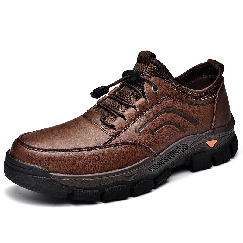 Solesocietyhub®Men's handmade genuine leather drawstring slip-on orthopedic shoes