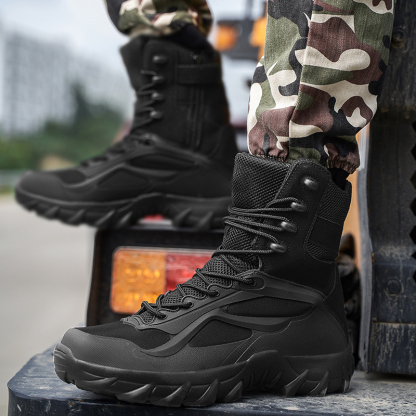 (🎖️MEMORIAL DAY SALE - 70% OFF) Men's Military Desert Combat Boots Waterproof Non-Slip Hiking Boots Work Boots