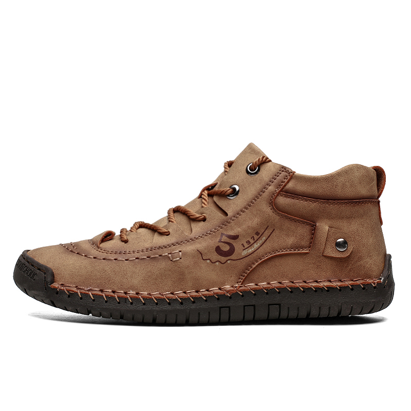 🚨40% Off! Limited Time Offer, While Supplies Last! 🚨Men's Outdoor Comfort Leather Arch Support Boots Non-slip Wear-resistant Driving Boots