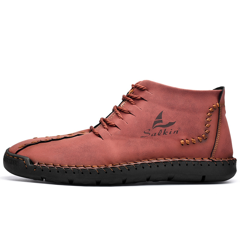 💥Last day deals 70% OFF💥Men's Casual Leather Lightweight Warm Arch Support Non-Slip Driving Boots
