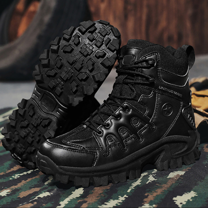 (🎁Free Socks Giveaway🧦) SOLESOCIETYHUB®️ Men Ankle Support Waterproof Non-Slip Hiking Boots Anti-Puncture Anti-Sprain Work Boots