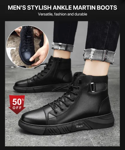 💥Last day deals 50% OFF💥bestselling💥Men's Casual Versatile Genuine Leather Boots